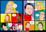 draw a retro pop art lichtenstein portrait